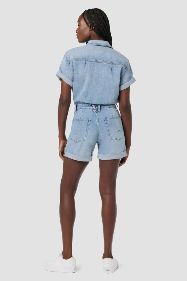 Hudson Jeans Shorts Short Sleeve Romper Ocean Waters 8211 Women Hudson Jeans Shorts Short Sleeve Romper Ocean Waters 8211 Women