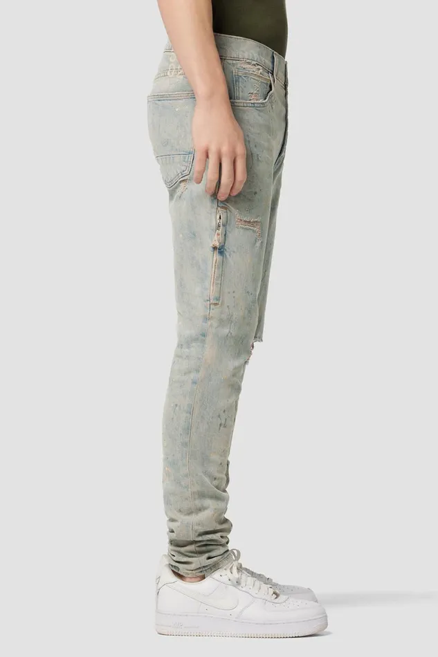 Hudson Jeans Skinny Zack Side Zip Skinny Jean Stripped Paint 8211 Men Hudson Jeans Skinny Zack Side Zip Skinny Jean Stripped Paint 8211 Men