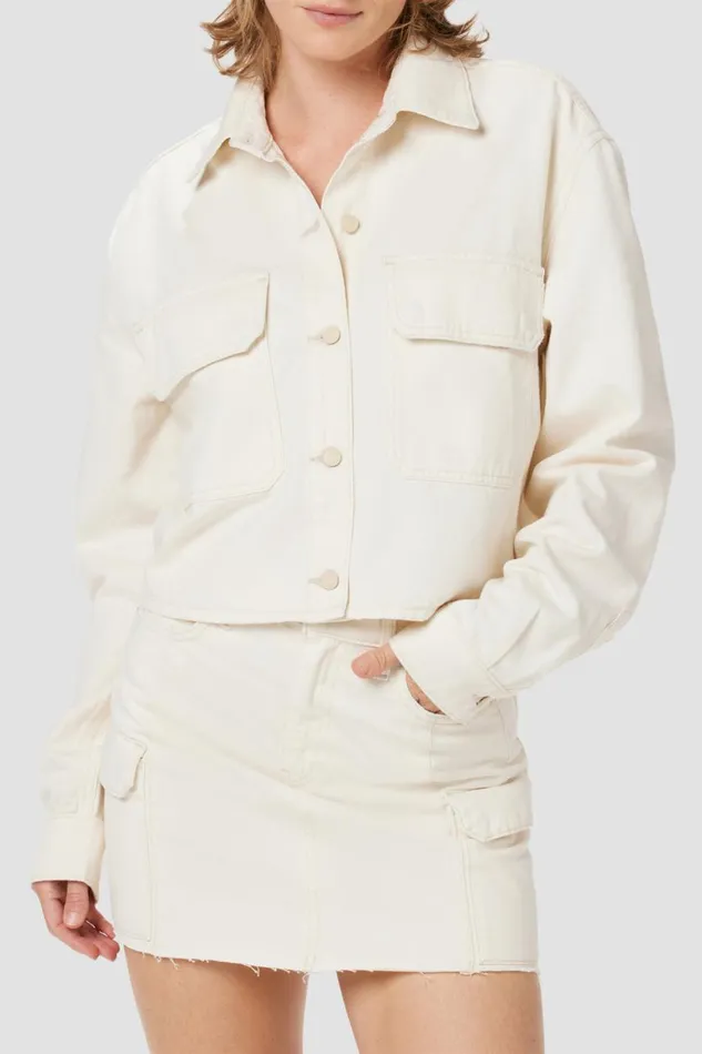 Hudson Jeans Tops and Sweaters Cropped Oversized Shirt First Egret 8211 Women Hudson Jeans Tops and Sweaters Cropped Oversized Shirt First Egret 8211 Women