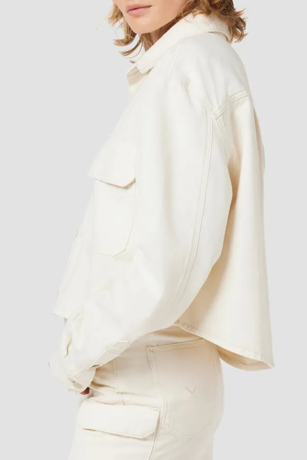 Hudson Jeans Tops and Sweaters Cropped Oversized Shirt First Egret 8211 Women Hudson Jeans Tops and Sweaters Cropped Oversized Shirt First Egret 8211 Women