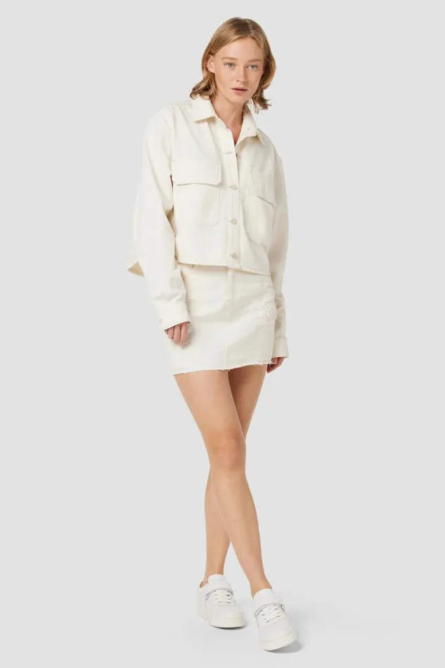 Hudson Jeans Tops and Sweaters Cropped Oversized Shirt First Egret 8211 Women Hudson Jeans Tops and Sweaters Cropped Oversized Shirt First Egret 8211 Women