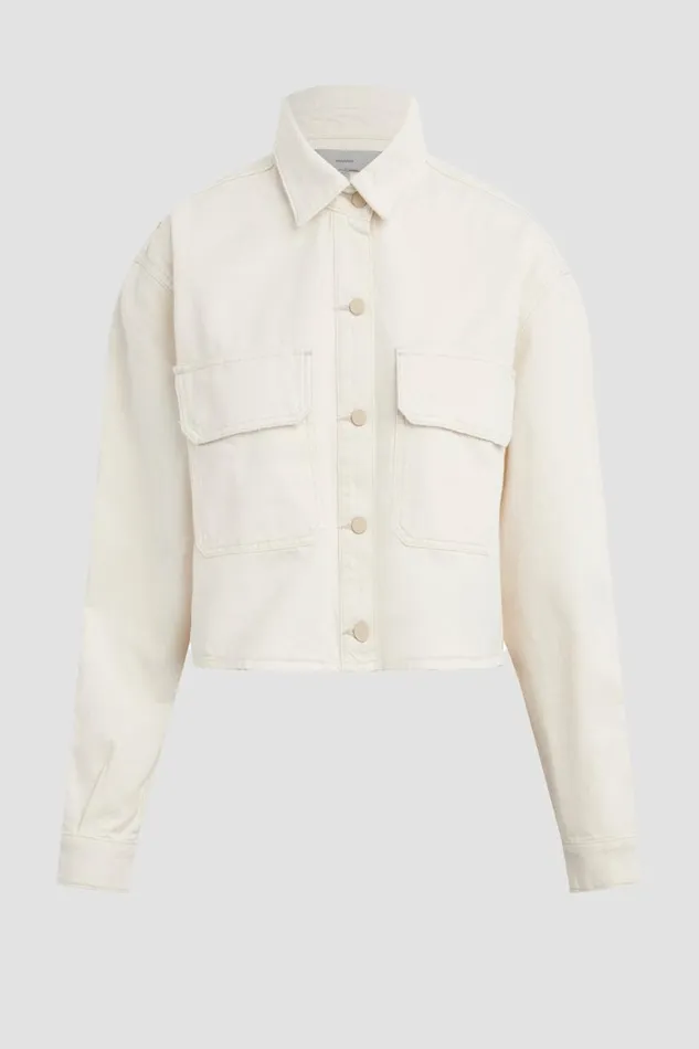 Hudson Jeans Tops and Sweaters Cropped Oversized Shirt First Egret 8211 Women Hudson Jeans Tops and Sweaters Cropped Oversized Shirt First Egret 8211 Women