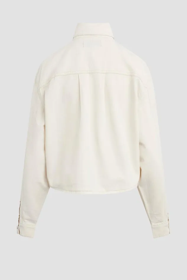 Hudson Jeans Tops and Sweaters Cropped Oversized Shirt First Egret 8211 Women Hudson Jeans Tops and Sweaters Cropped Oversized Shirt First Egret 8211 Women