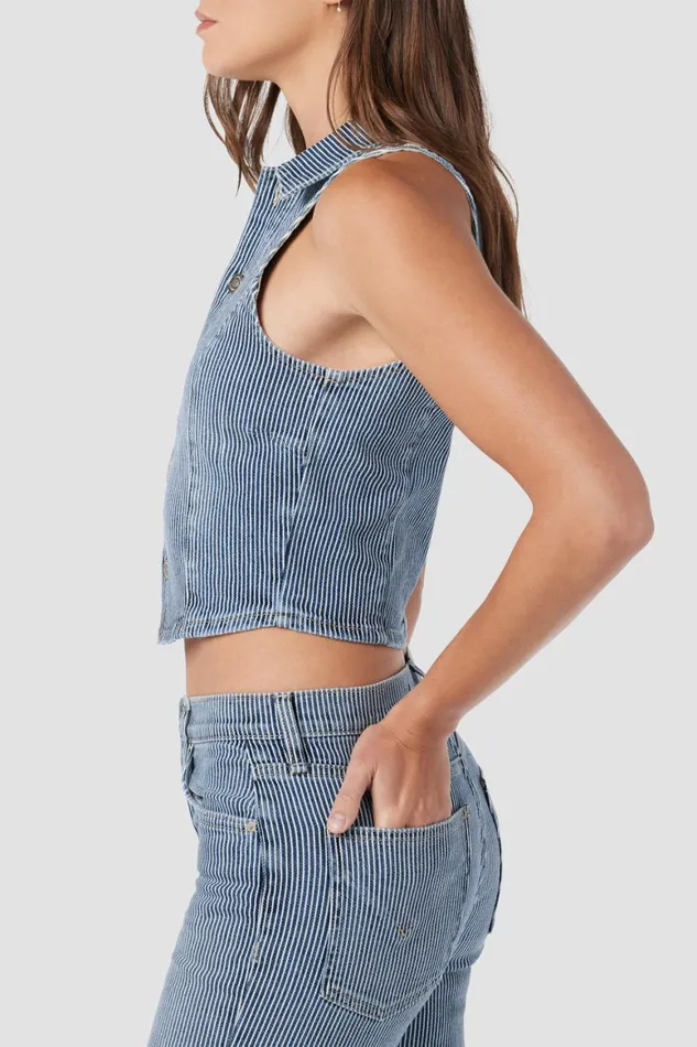 Hudson Jeans Tops and Sweaters Halter Vest Railroad Stripe 8211 Women Hudson Jeans Tops and Sweaters Halter Vest Railroad Stripe 8211 Women