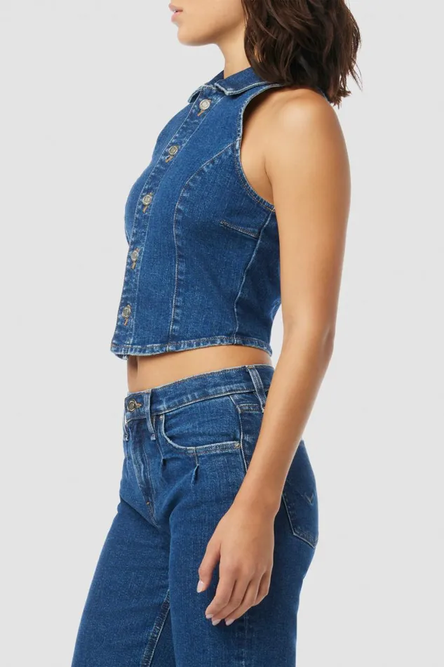 Hudson Jeans Tops and Sweaters Halter Vest Rocky Blue 8211 Women