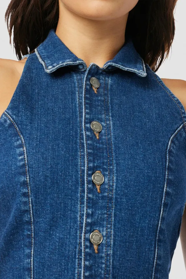 Hudson Jeans Tops and Sweaters Halter Vest Rocky Blue 8211 Women