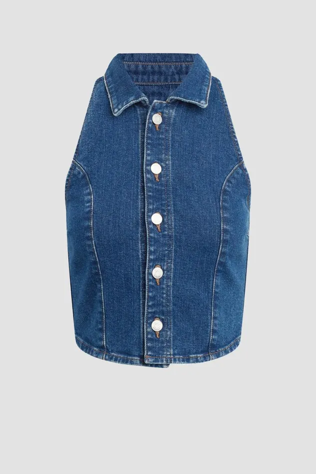 Hudson Jeans Tops and Sweaters Halter Vest Rocky Blue 8211 Women