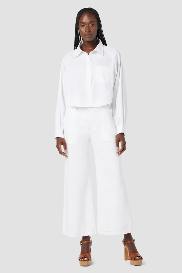 Hudson Jeans Tops and Sweaters Raglan Balloon Sleeve Button Down Shirt White 8211 Women Hudson Jeans Tops and Sweaters Raglan Balloon Sleeve Button Down Shirt White 8211 Women