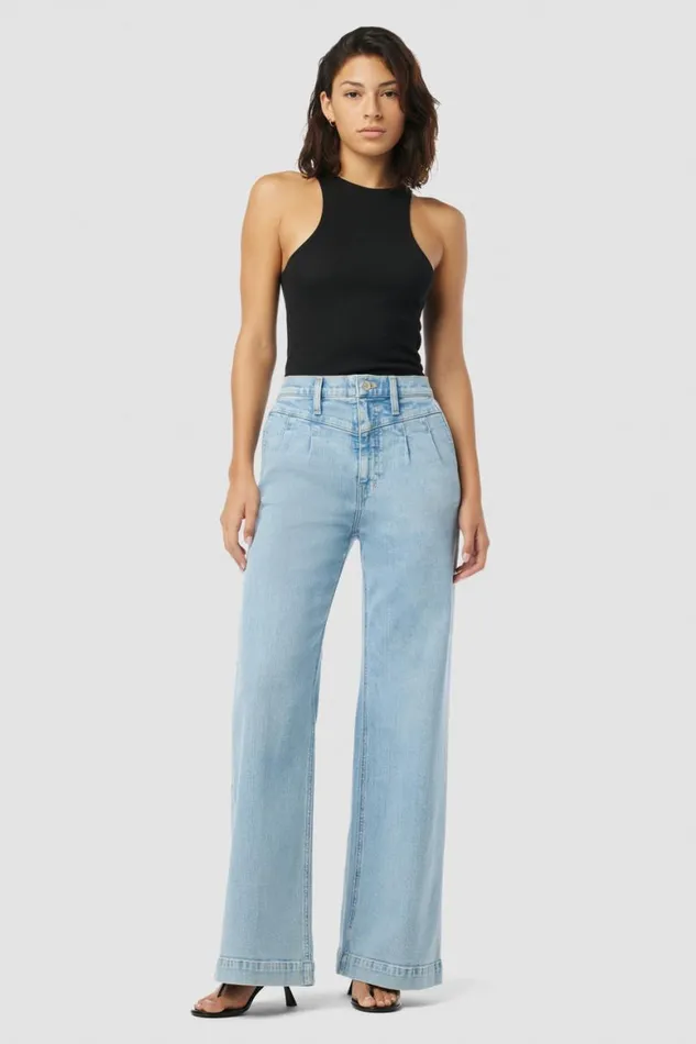 Hudson Jeans Wide Leg Jodie Pleated Front Yoke Wide Leg Carousel 8211 Women Hudson Jeans Wide Leg Jodie Pleated Front Yoke Wide Leg Carousel 8211 Women