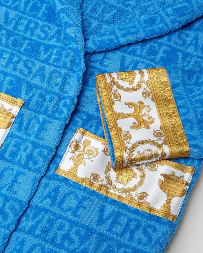 I Baroque Kids Bathrobe Light Blue Home and LifestyleChildren Versace Bathrobes