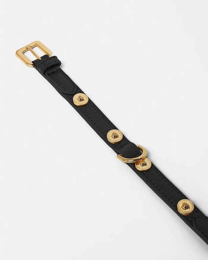 Icon Small Pet Collar Black Home and Lifestyle Versace Pet Accessories