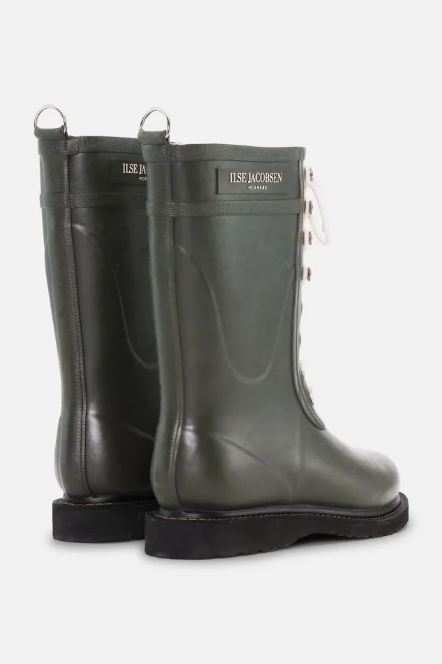 Ilse Jacobsen 34 Rubber Boots 8211 Army Women Rainboots Medium