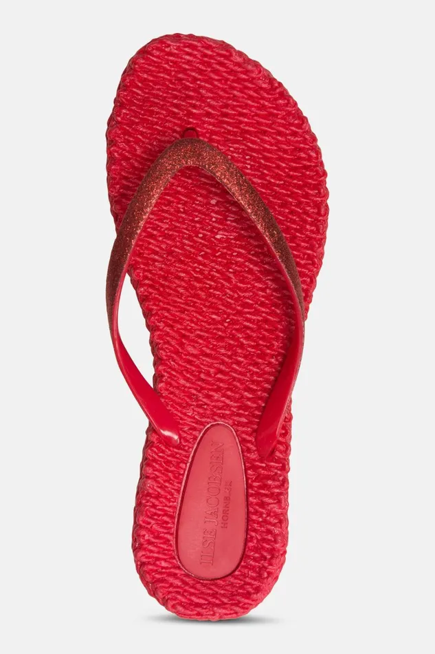 Ilse Jacobsen Flip Flop With Glitter 8211 Deep Red Women Flip Flops Ilse Jacobsen Flip Flop With Glitter 8211 Deep Red Women Flip Flops