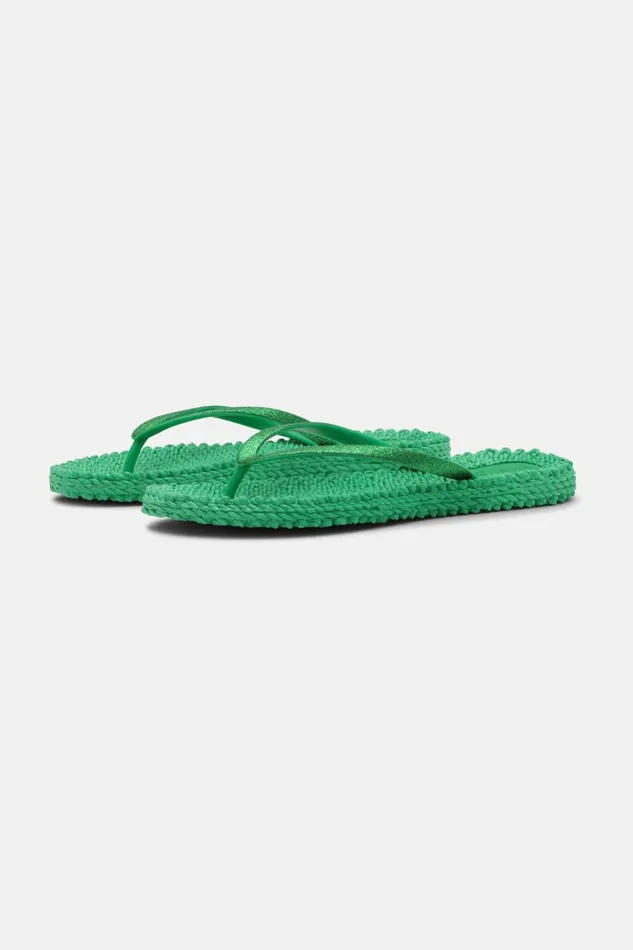 Ilse Jacobsen Flip Flop With Glitter 8211 Fern Green Women Flip Flops