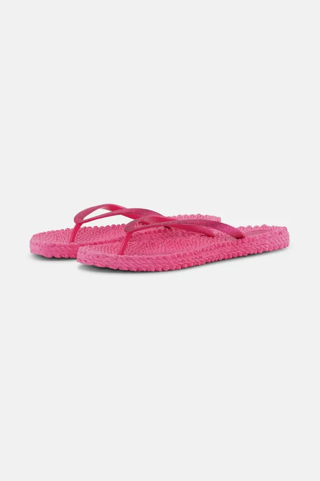 Ilse Jacobsen Flip Flop With Glitter 8211 Magenta Women Flip Flops