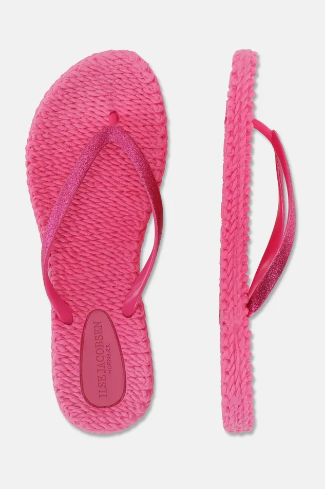 Ilse Jacobsen Flip Flop With Glitter 8211 Magenta Women Flip Flops Ilse Jacobsen Flip Flop With Glitter 8211 Magenta Women Flip Flops