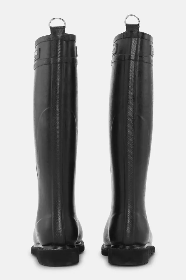Ilse Jacobsen Long Rubber Boots 8211 Black Women Rainboots Long