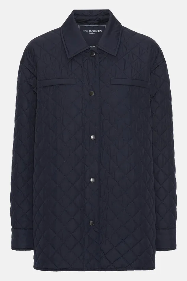 Ilse Jacobsen Quilt Jacket 8211 Dark Indigo Women Jackets And Coats