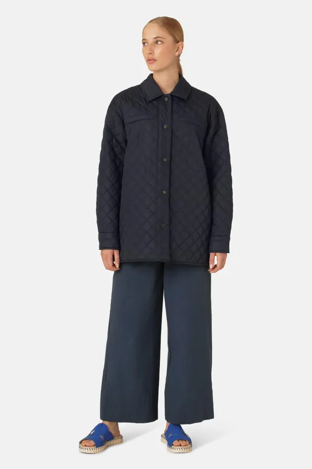 Ilse Jacobsen Quilt Jacket 8211 Dark Indigo Women Jackets And Coats