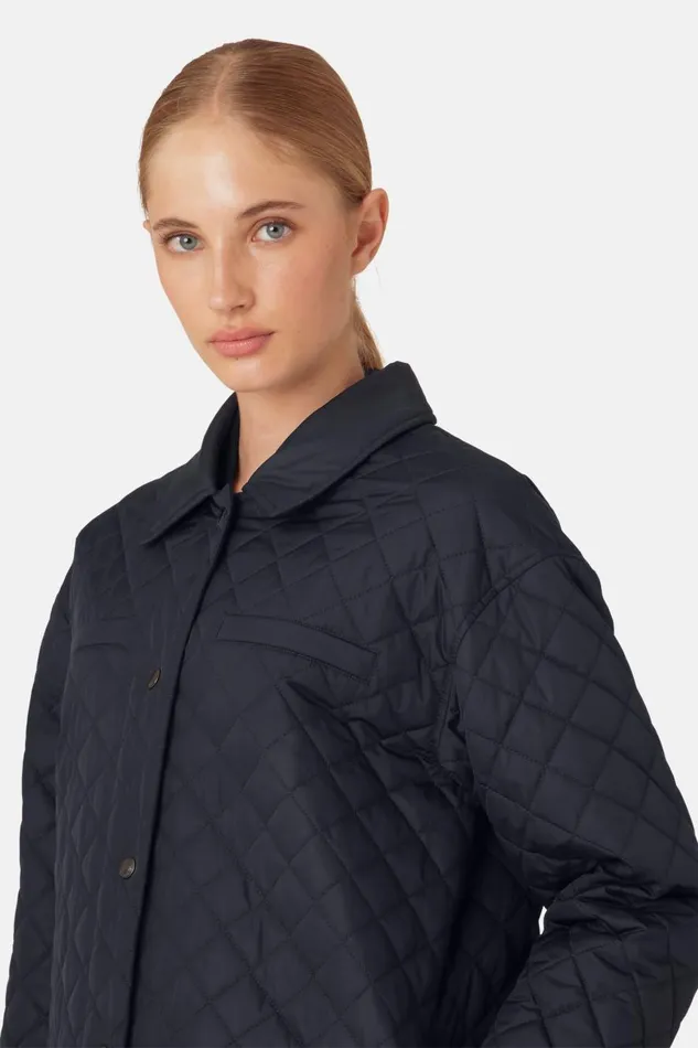 Ilse Jacobsen Quilt Jacket 8211 Dark Indigo Women Jackets And Coats