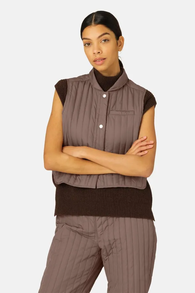 Ilse Jacobsen Quilt Vest 8211 Old Lavender Women Jackets And Coats Ilse Jacobsen Quilt Vest 8211 Old Lavender Women Jackets And Coats