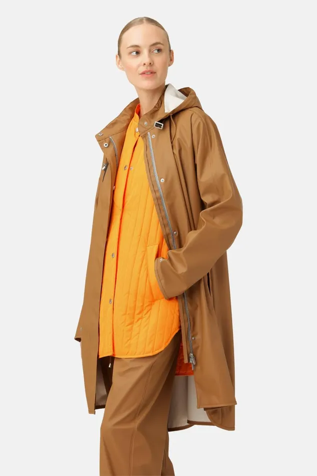 Ilse Jacobsen Raincoat 8211 Golden Brown Women Raincoats