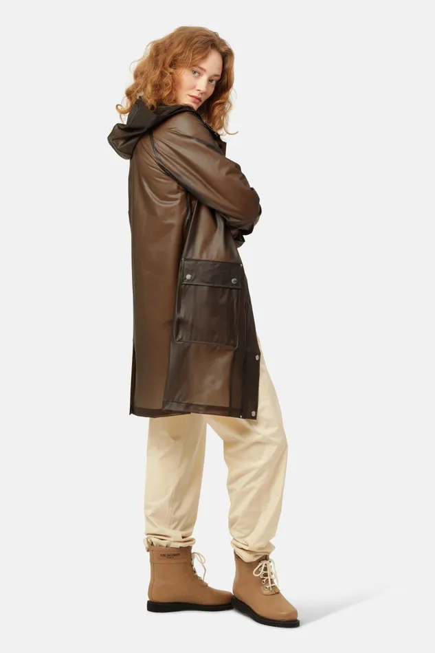 Ilse Jacobsen Raincoat 8211 Otter Women Raincoats Ilse Jacobsen Raincoat 8211 Otter Women Raincoats