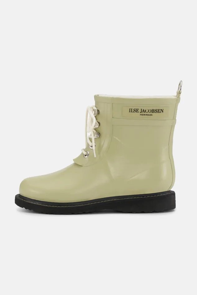 Ilse Jacobsen Short Rubber Boots 8211 Olive Grass Women Rainboots Short