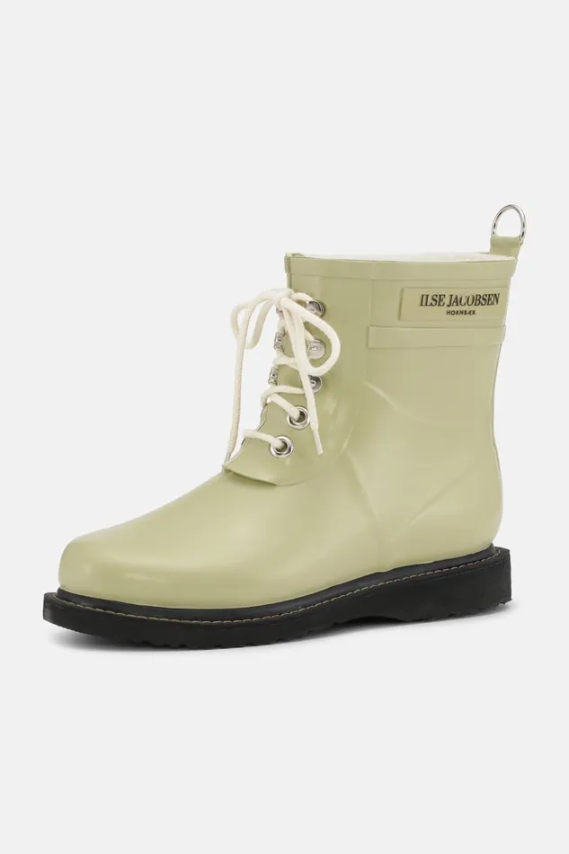 Ilse Jacobsen Short Rubber Boots 8211 Olive Grass Women Rainboots Short