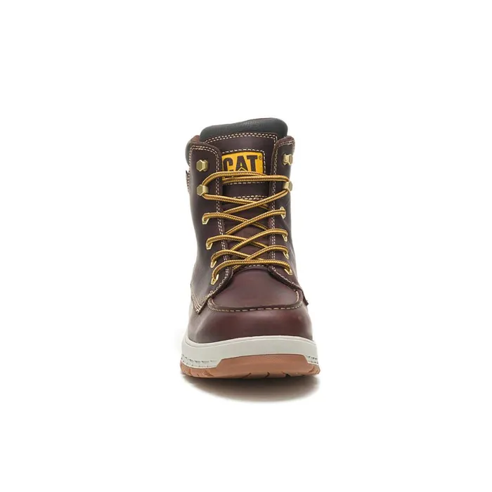 Impact Waterproof Work Boot Friar Brown Men Cat Footwear Boots