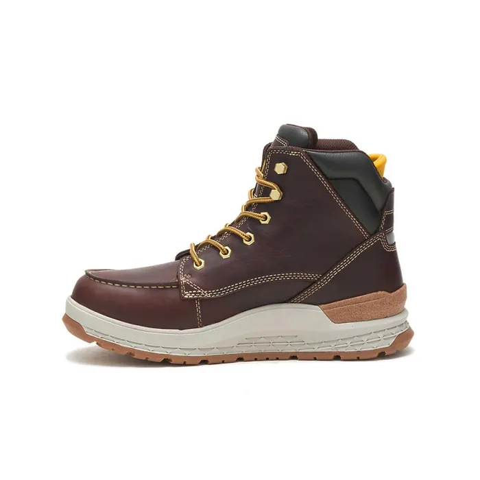 Impact Waterproof Work Boot Friar Brown Men Cat Footwear Boots