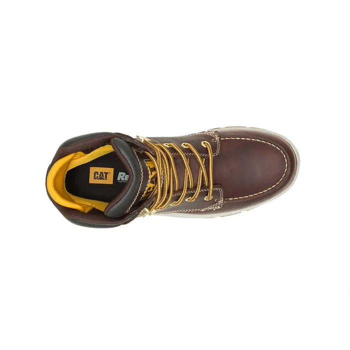 Impact Waterproof Work Boot Friar Brown Men Cat Footwear Boots