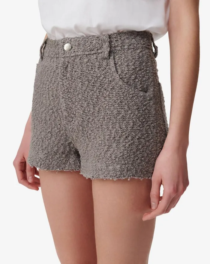 IRO DAPHNA TWEED SHORTS Pearl Grey Women Shorts and Skirts