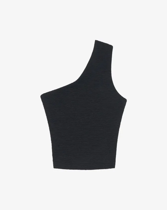 IRO ILOW ASYMMETRICAL TOP Black Women Tops and Shirts
