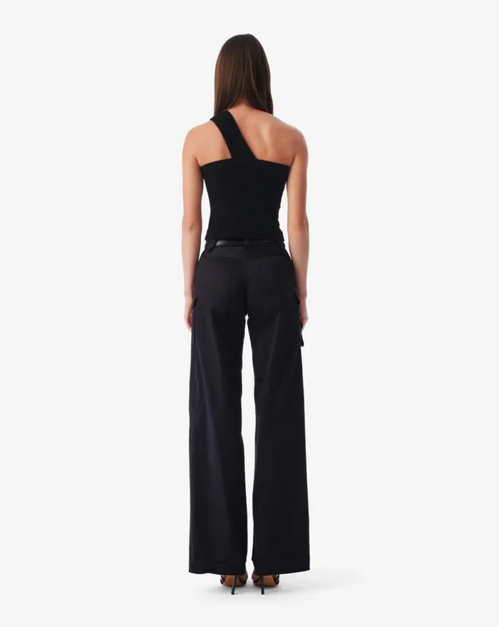 IRO ILOW ASYMMETRICAL TOP Black Women Tops and Shirts