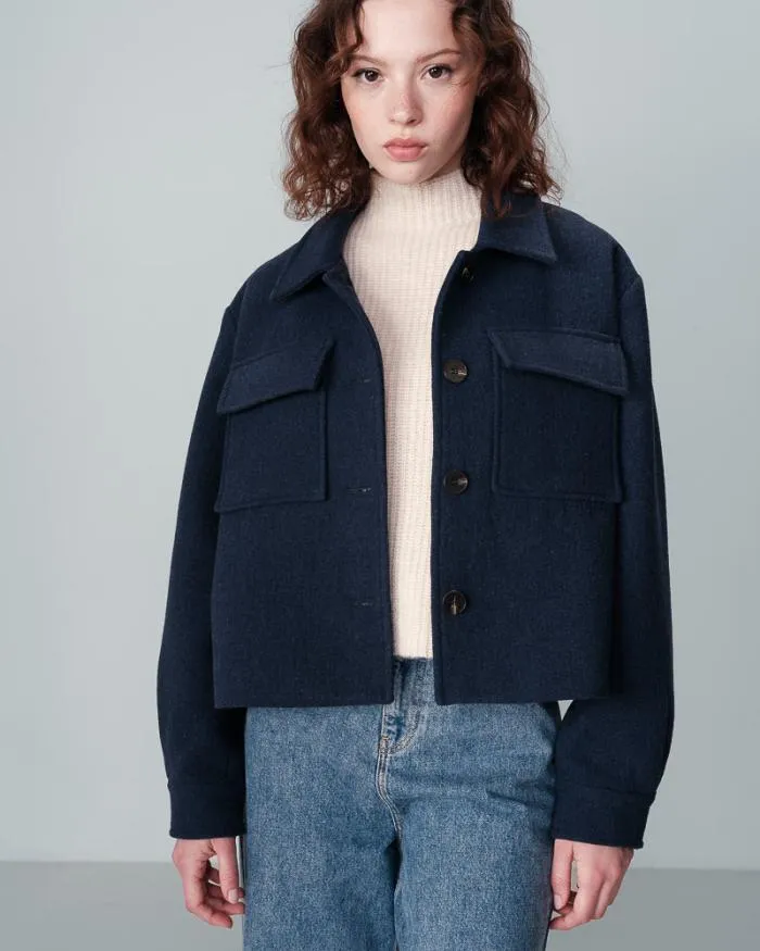 JACKET BLEU NOVEMBRE Shop Grace and Mila Vests
