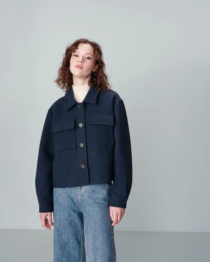JACKET BLEU NOVEMBRE Shop Grace and Mila Vests
