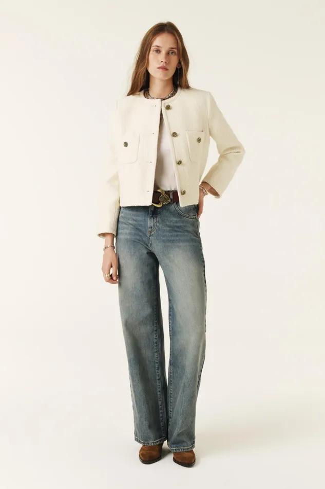 Jacket Meredith OffWhite Women Baandsh Jackets and Coats