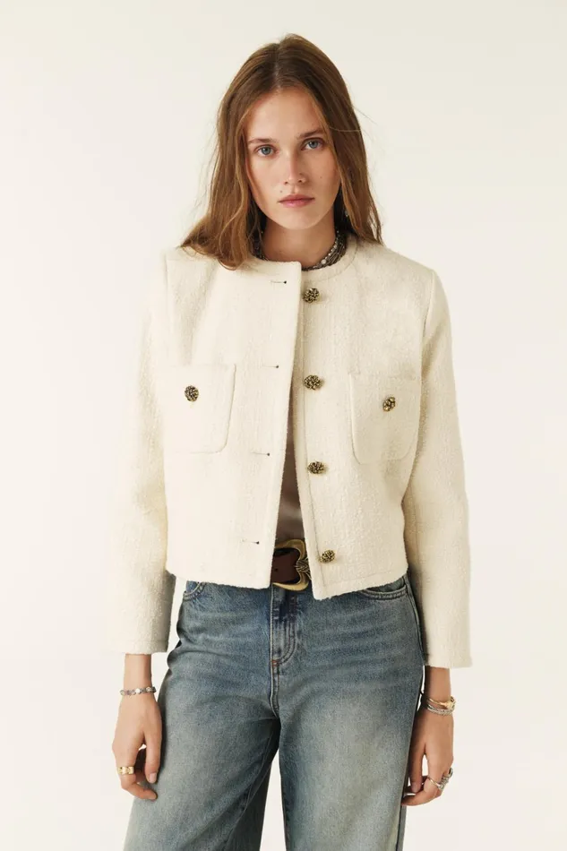 Jacket Meredith OffWhite Women Baandsh Jackets and Coats