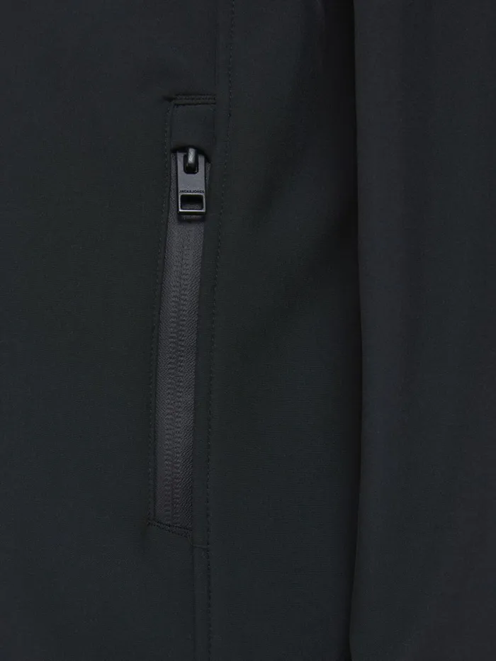 Jackets JACK and JONES Junior BOYS HOODED SOFTSHELL JACKET Black Black
