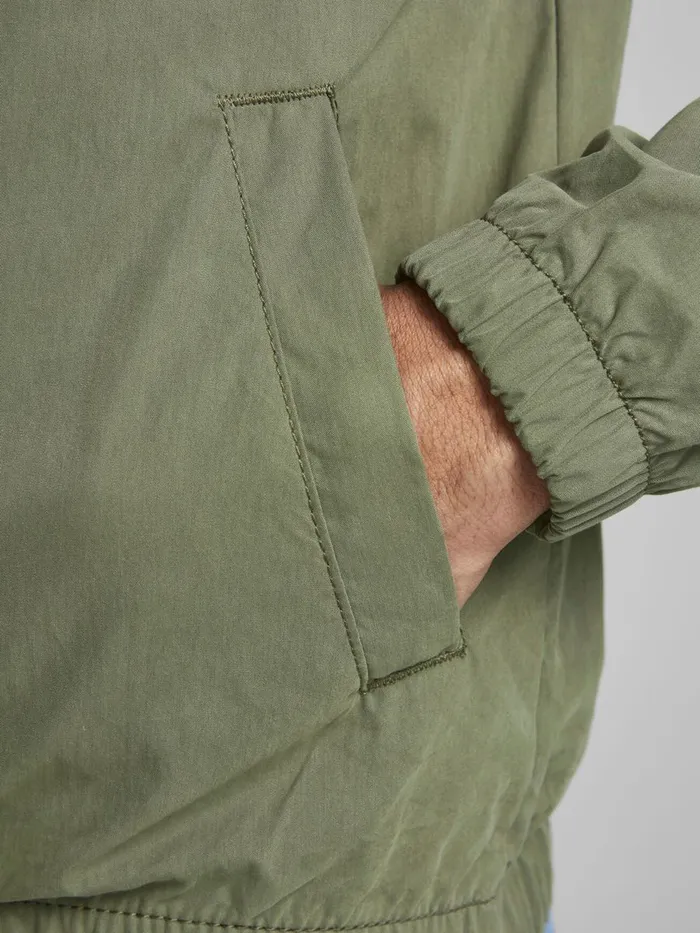 Jackets JACK and JONES Mens HOODED JACKET Green Dusty Olive