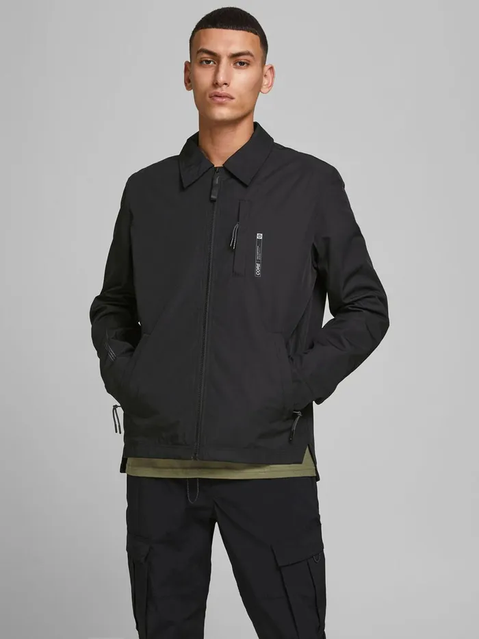 Jackets JACK and JONES Mens LIGHT PADDED JACKET Black Black