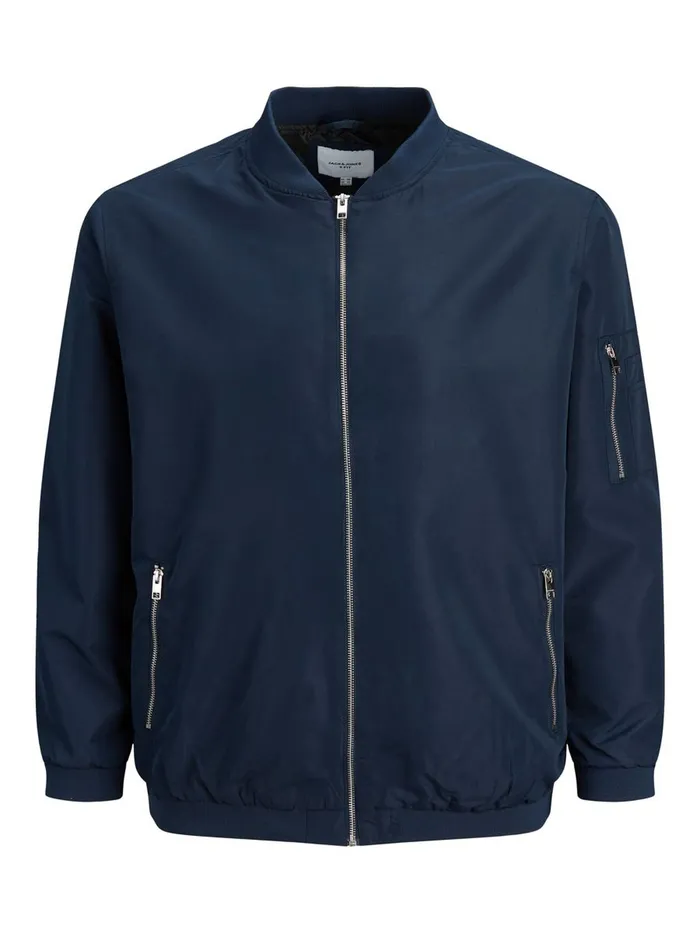 Jackets JACK and JONES Mens LIGHT PLUS SIZE JACKET Blue Navy Blazer