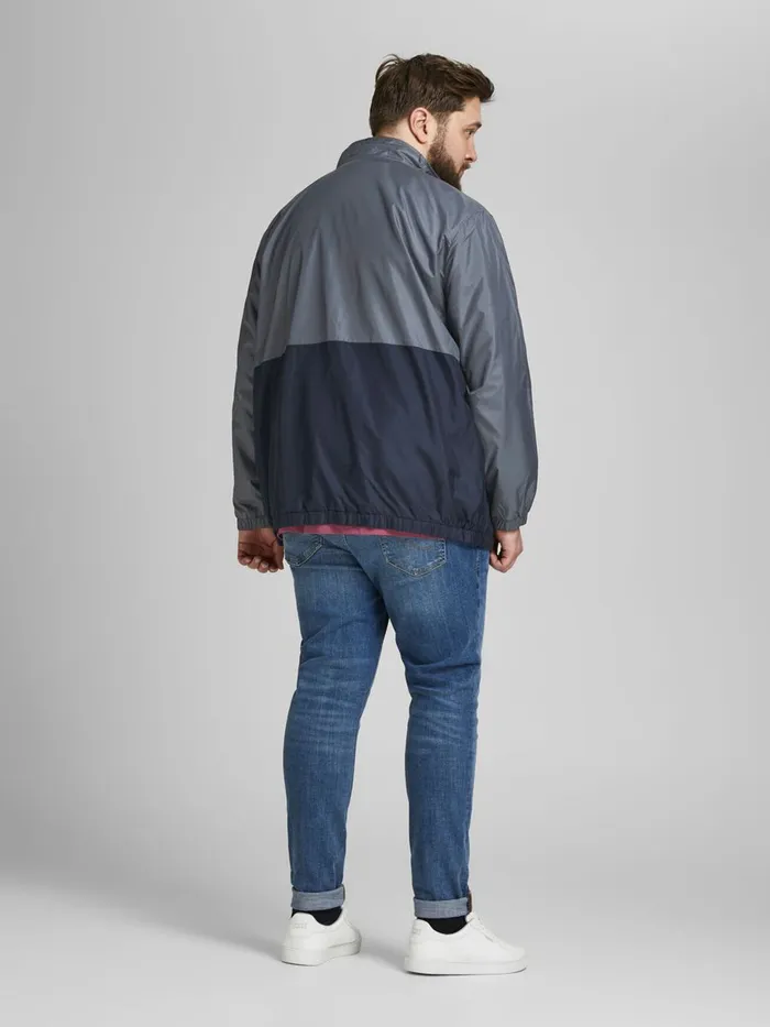 Jackets JACK and JONES Mens RECYCLED POLYESTER BLEND PLUS SIZE JACKET Blue Ombre Blue