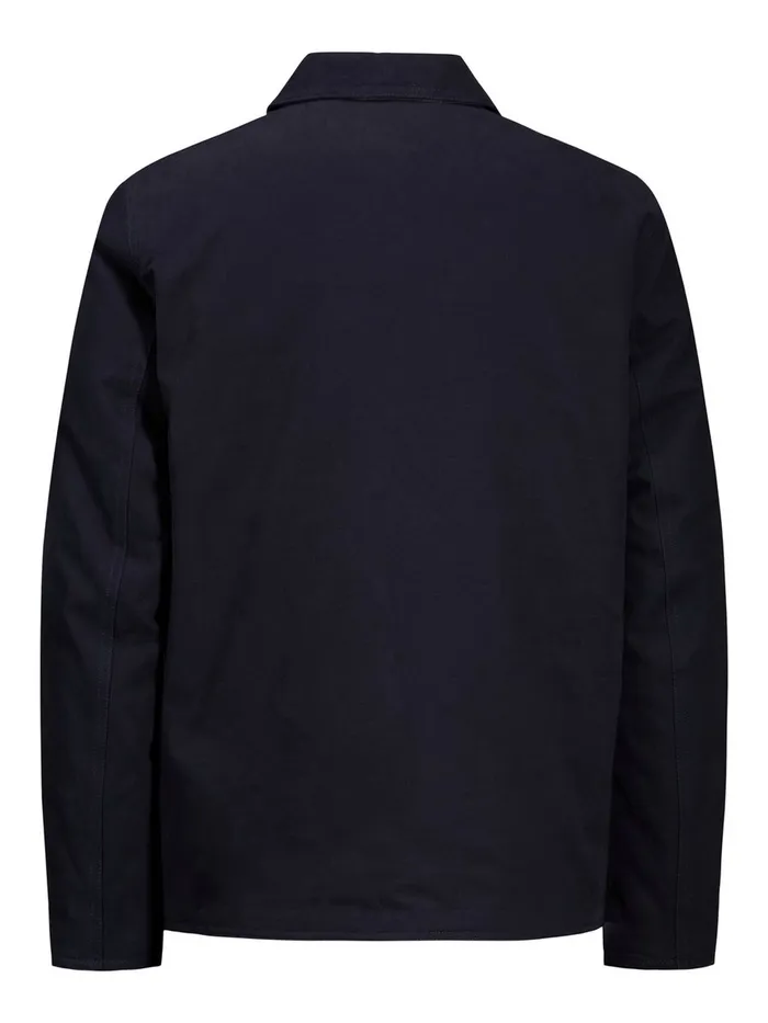 Jackets JACK and JONES Mens UTILITY COTTON JACKET Blue Dark Navy