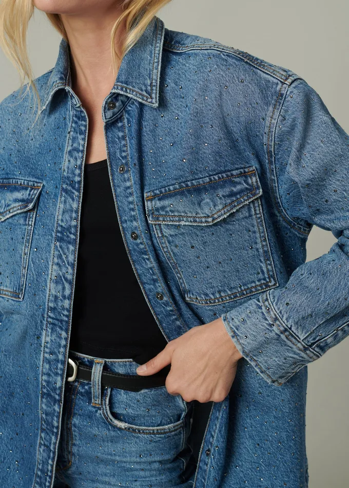 Jackets Outerwear Joe8217s Jeans Women THE KATRINA SHIRT JACKET Stargaze