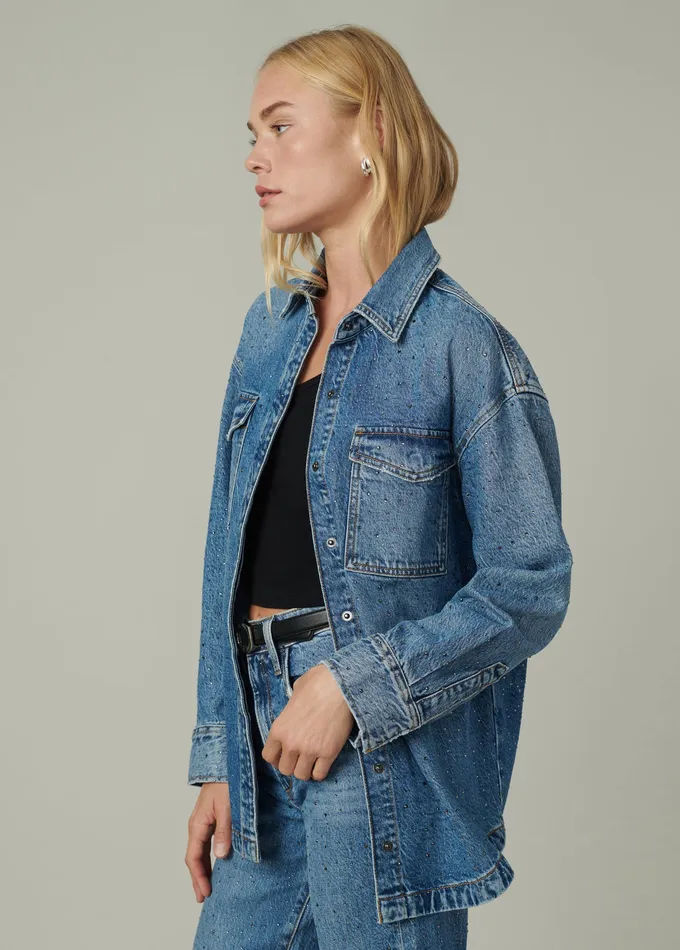 Jackets Outerwear Joe8217s Jeans Women THE KATRINA SHIRT JACKET Stargaze