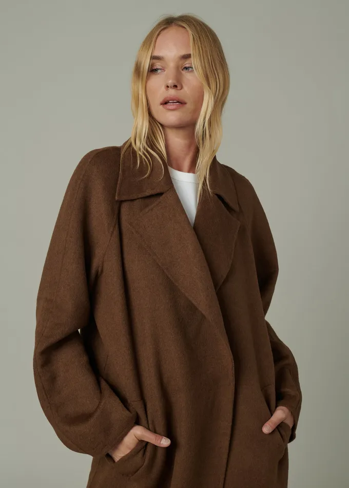 Jackets Outerwear Joe8217s Jeans Women THE MADELINE COAT Chestnut Brown