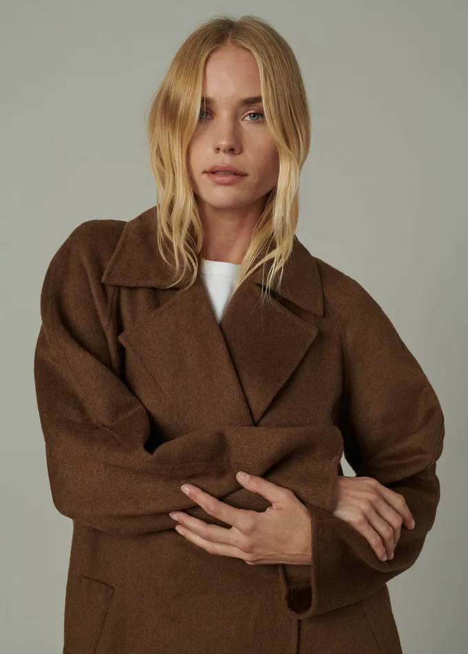 Jackets Outerwear Joe8217s Jeans Women THE MADELINE COAT Chestnut Brown