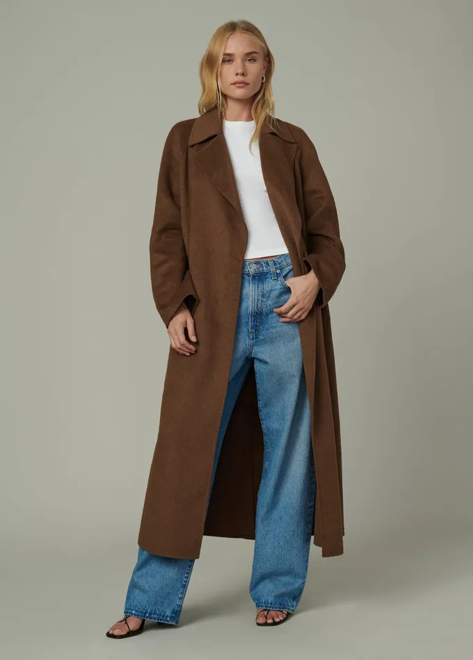 Jackets Outerwear Joe8217s Jeans Women THE MADELINE COAT Chestnut Brown